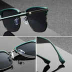 Polycarbonate Lens Clubmaster Sunglasses UV Protection