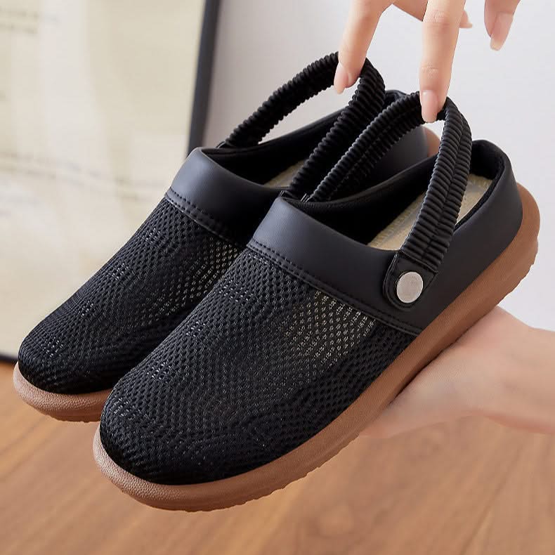 Women Mesh Slip-On Clogs Cushioned