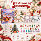 Charm Bracelet Advent Calendar 24 Piece Christmas Countdown Set