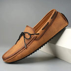 Men Leather Loafers Moccasin Slip On