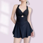 Women One Piece Swimsuit Tummy Control Slimming Modest Dress Style