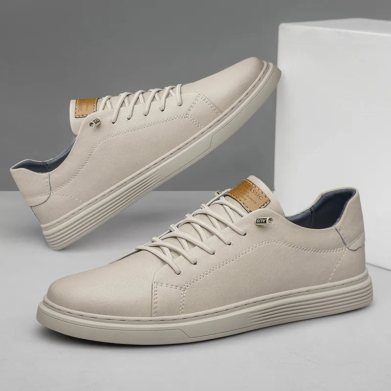 Mila | Men's Sneakers | Faux Leather, Cushioned Sole | Casual