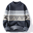 Men Christmas Jumper Casual Warm Knitted Winter Crew Neck Pullover