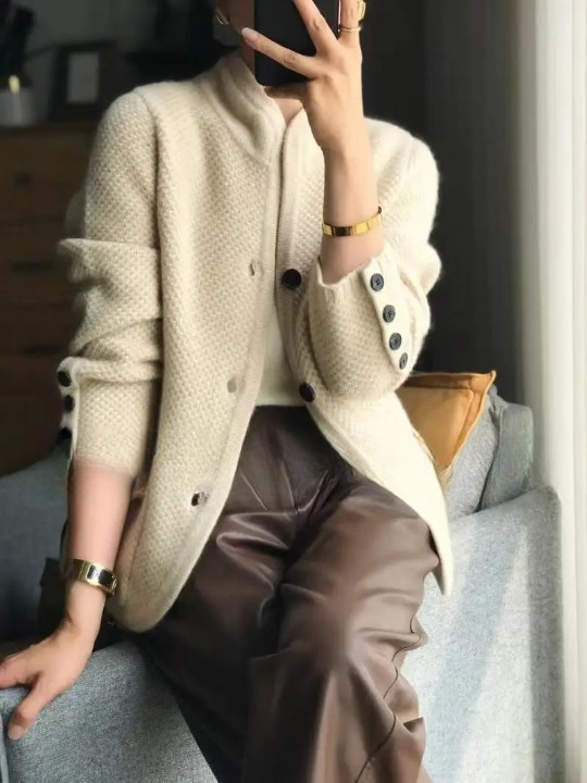 Halle | Women's Blazer | Textured, Buttoned, Slim Fit | Office & Casual