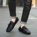 Men Leather Loafers Moccasin Slip On