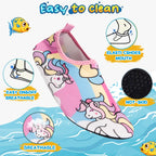 Kids Water Shoes Girls Anti Slip Quick Dry Lightweight Printed