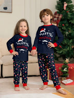Christmas Pajamas Family Matching 2 Piece Set Xmas Letter Print