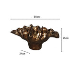 Decorative Bowl | Bronze Resin, Tabletop Vase | Delphine