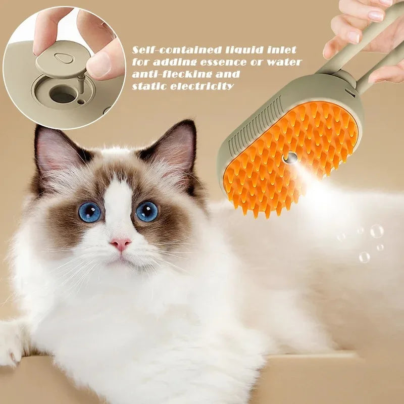 Jolie | Pet Steam Brush | 3-in-1 Electric Grooming Tool | Dogs & Cats