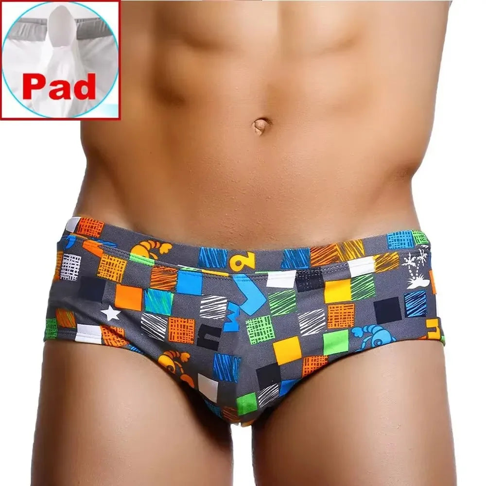 Men Swim Shorts Brazilian Cut Sunga Swimwear Briefs Low Rise