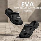 Men Orthopedic Sandals Ankle Strap Thick Soft Sole Cork Footbed
