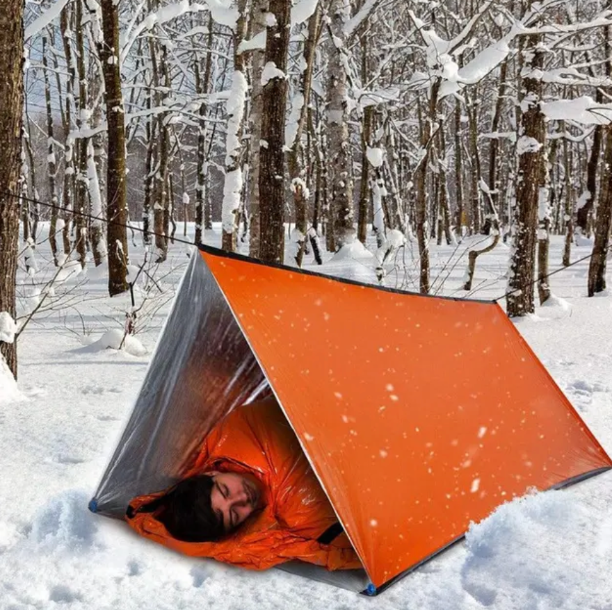 Uma | Survival Tent 2-Person | Silver, Emergency Shelter | NASN Mylar, 172g