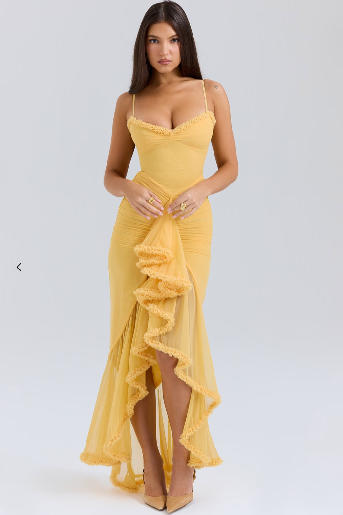 Women Maxi Dress Ruched