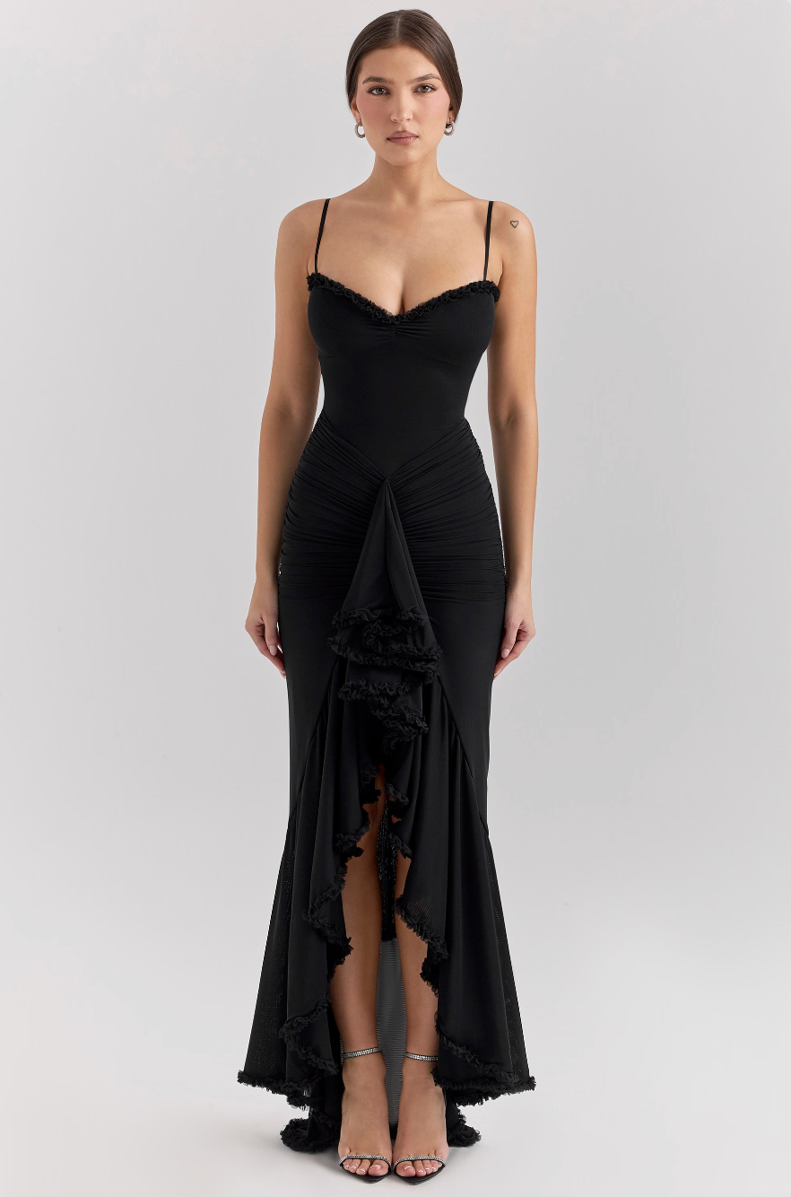 Women Maxi Dress Ruched