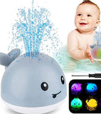 Yasmin | Bath Toy | Whale Water Sprayer with LED Lights | Baby Bathtub