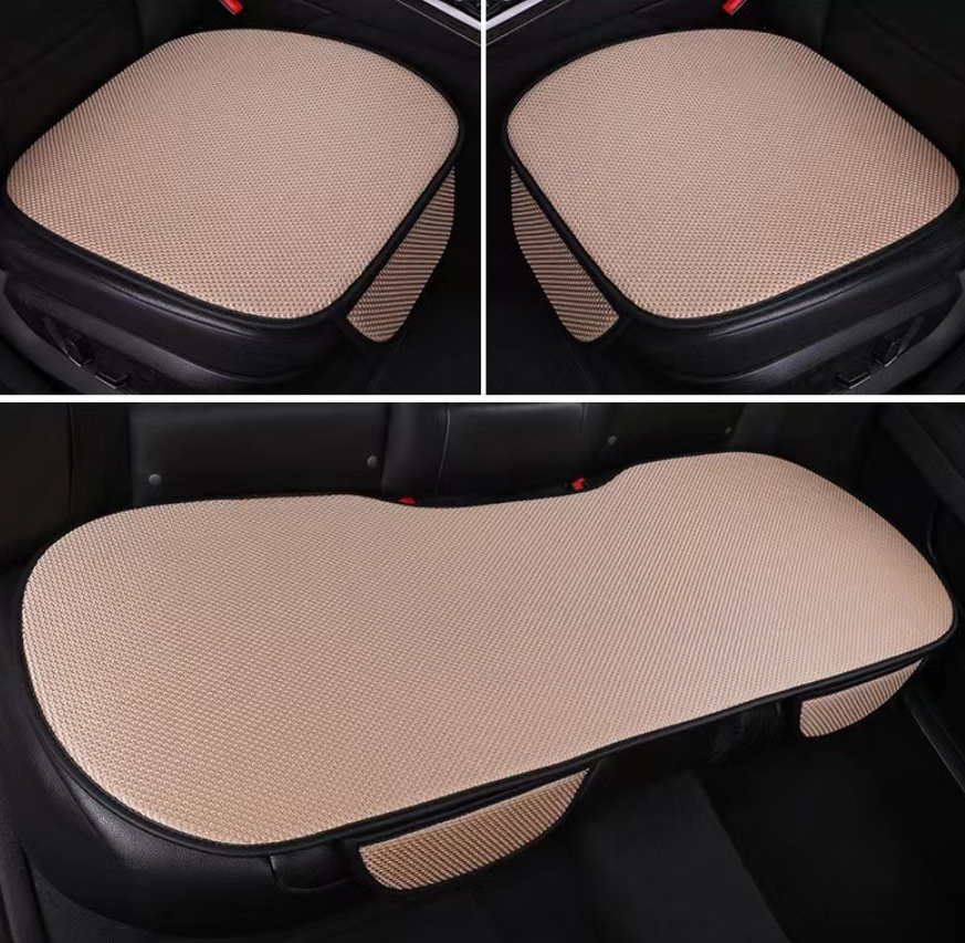 Giselle | Car Seat Covers 3-Piece Set | Anti-Slip, Massage Effect | Ice Silk, Breathable