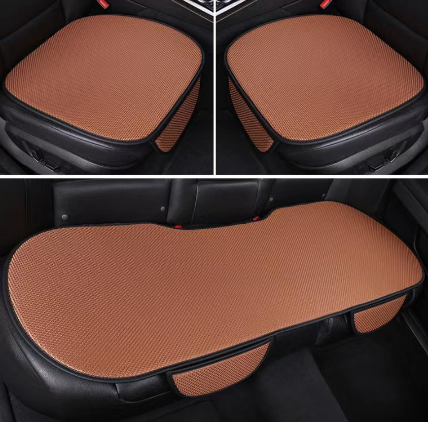 Giselle | Car Seat Covers 3-Piece Set | Anti-Slip, Massage Effect | Ice Silk, Breathable