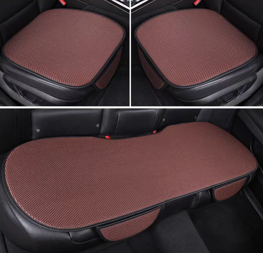 Giselle | Car Seat Covers 3-Piece Set | Anti-Slip, Massage Effect | Ice Silk, Breathable
