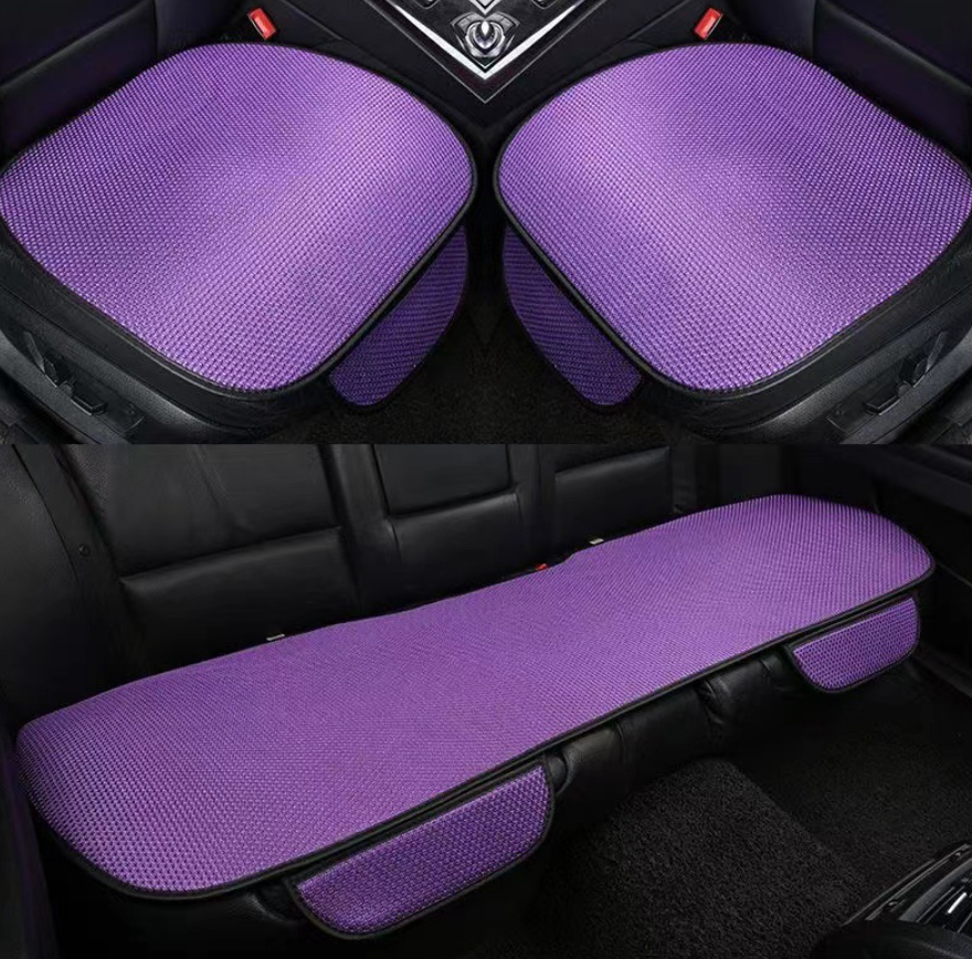 Giselle | Car Seat Covers 3-Piece Set | Anti-Slip, Massage Effect | Ice Silk, Breathable