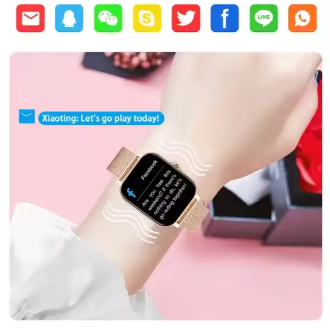 Thea | Women's Smartwatch | Heart Rate, Sleep & Health Tracker | IP67