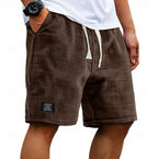 Women Shorts Casual Waffle Textured Lightweight Breathable Fabric