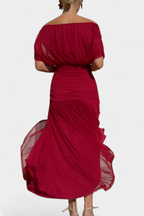 Ivy | Women's Floral Midi Dress | V-Neck, Pleated Waist