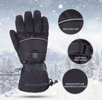 Calla | Heated Gloves | Rechargeable, 3 Heat Settings | Unisex, Black
