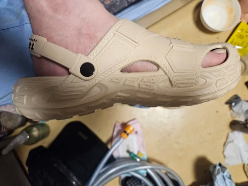 Men Orthopedic Sandals Ankle Strap Thick Soft Sole Cork Footbed
