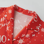 Women Christmas Pajamas 2 Piece Short Sleeve Lounge Set Shirt Shorts
