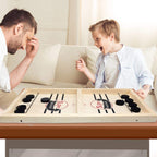 Halle | 2-in-1 Tabletop Game Set | Foosball & Shuffleboard | Wooden, Indoor