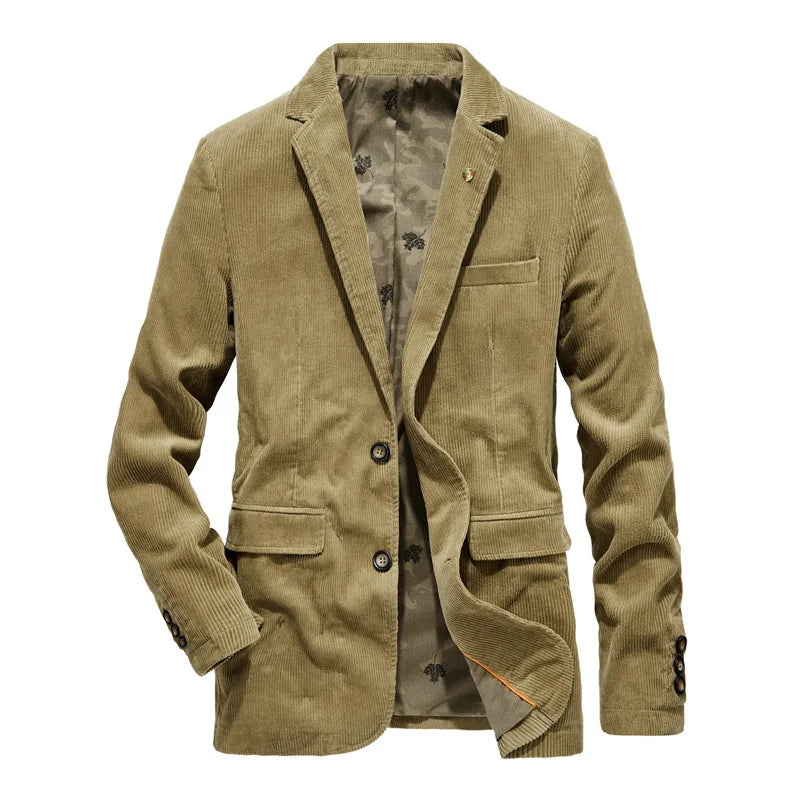 Xanthe | Men's Corduroy Blazer | Smart Casual, Autumn Winter | Brown, Olive, Blue