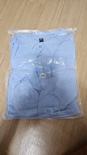 Men's Long Sleeve Cotton Shirt | Korean Style Casual Loose Fit
