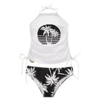 Women One Piece Swimsuit Tummy Control V Neck High Cut Mesh