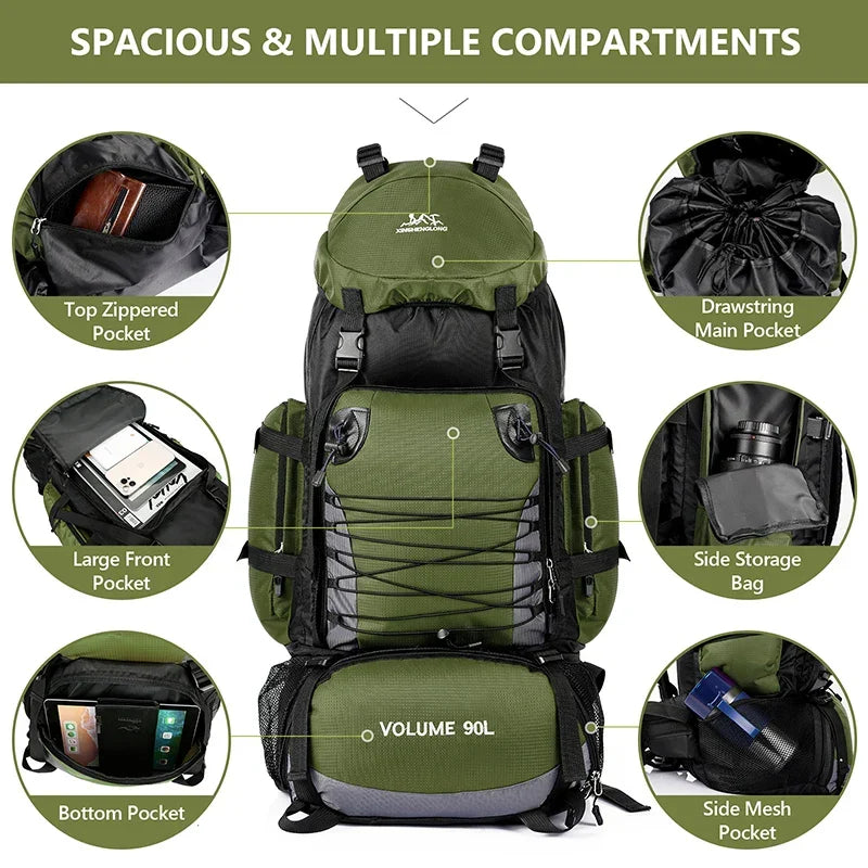 Esma | Tactical Backpack 90L | Military, Camping & Hiking | Unisex