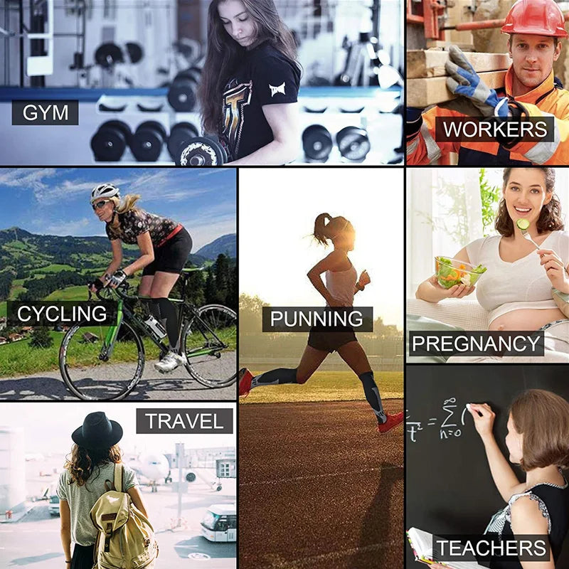 Vada | Compression Socks | Knee High, 15-20 mmHg | 3 Pairs, Unisex