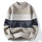 Men Christmas Jumper Casual Warm Knitted Winter Crew Neck Pullover