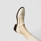 Orthopedic Flats Women Mary Jane Shoes Low Heel Casual Ankle Strap