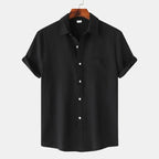 Rhea | Linen Shirt Men | Breathable Summer Shirt | Spread Collar, Classic Fit