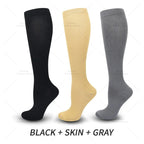 Vada | Compression Socks | Knee High, 15-20 mmHg | 3 Pairs, Unisex