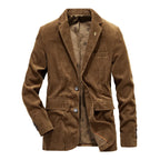 Xanthe | Men's Corduroy Blazer | Smart Casual, Autumn Winter | Brown, Olive, Blue