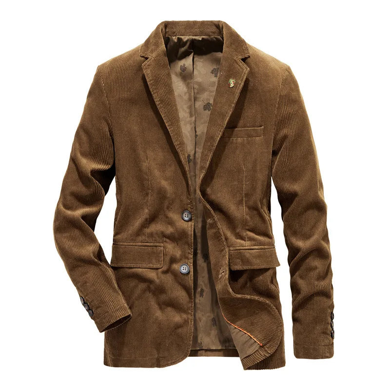 Xanthe | Men's Corduroy Blazer | Smart Casual, Autumn Winter | Brown, Olive, Blue