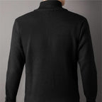 Knit Full Zip Jacket Stand Up Collar