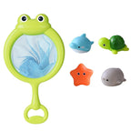 Faye | Bath Toys | Light-Up Sea Animals for Kids | Set of 4 with Net