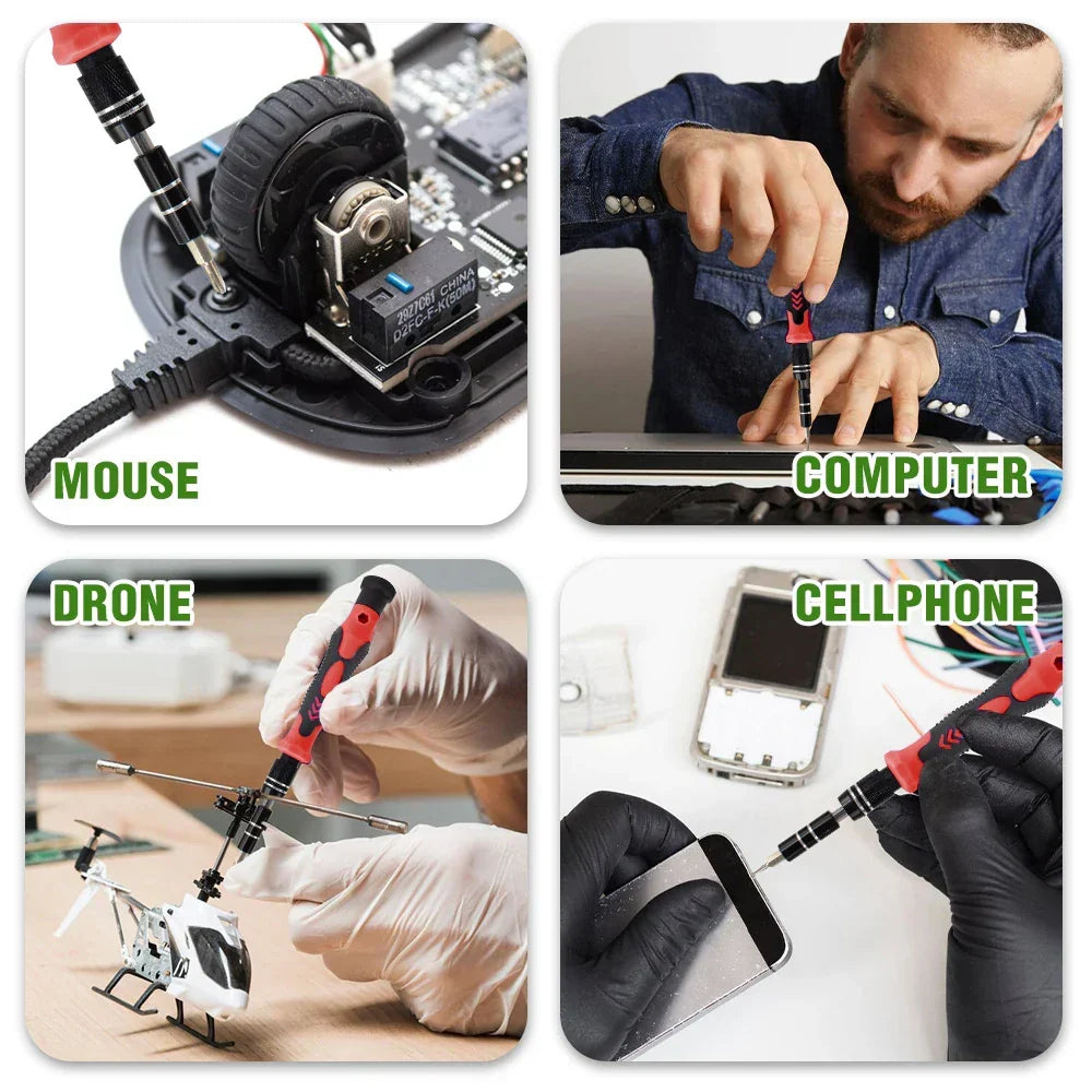 Lyra | 115-in-1 Precision Screwdriver Set | Magnetic Repair Kit | 98 Bits