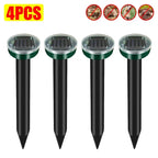 Solar Animal Repeller Waterproof Snake Rat Deterrent Vibration Pack