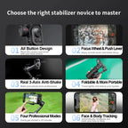Willa | Smartphone Gimbal Stabilizer | 3-Axis, AI Tracking, Face Detection | Black