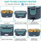 Aria | Electric Lunch Box | 1.5L Food Warmer, 60W Portable | Leak-Proof