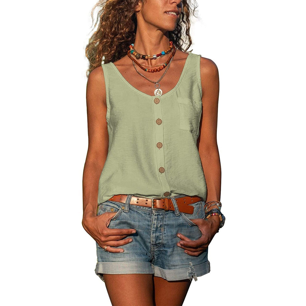Cora | Women's Tank Top | Ibiza Style, Sleeveless | Casual Summer