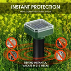 Solar Animal Repeller Waterproof Snake Rat Deterrent Vibration Pack