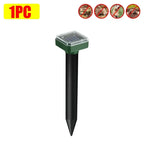 Solar Animal Repeller Waterproof Snake Rat Deterrent Vibration Pack